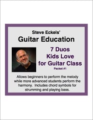 7 Duos Kids Love Guitar and Fretted sheet music cover Thumbnail